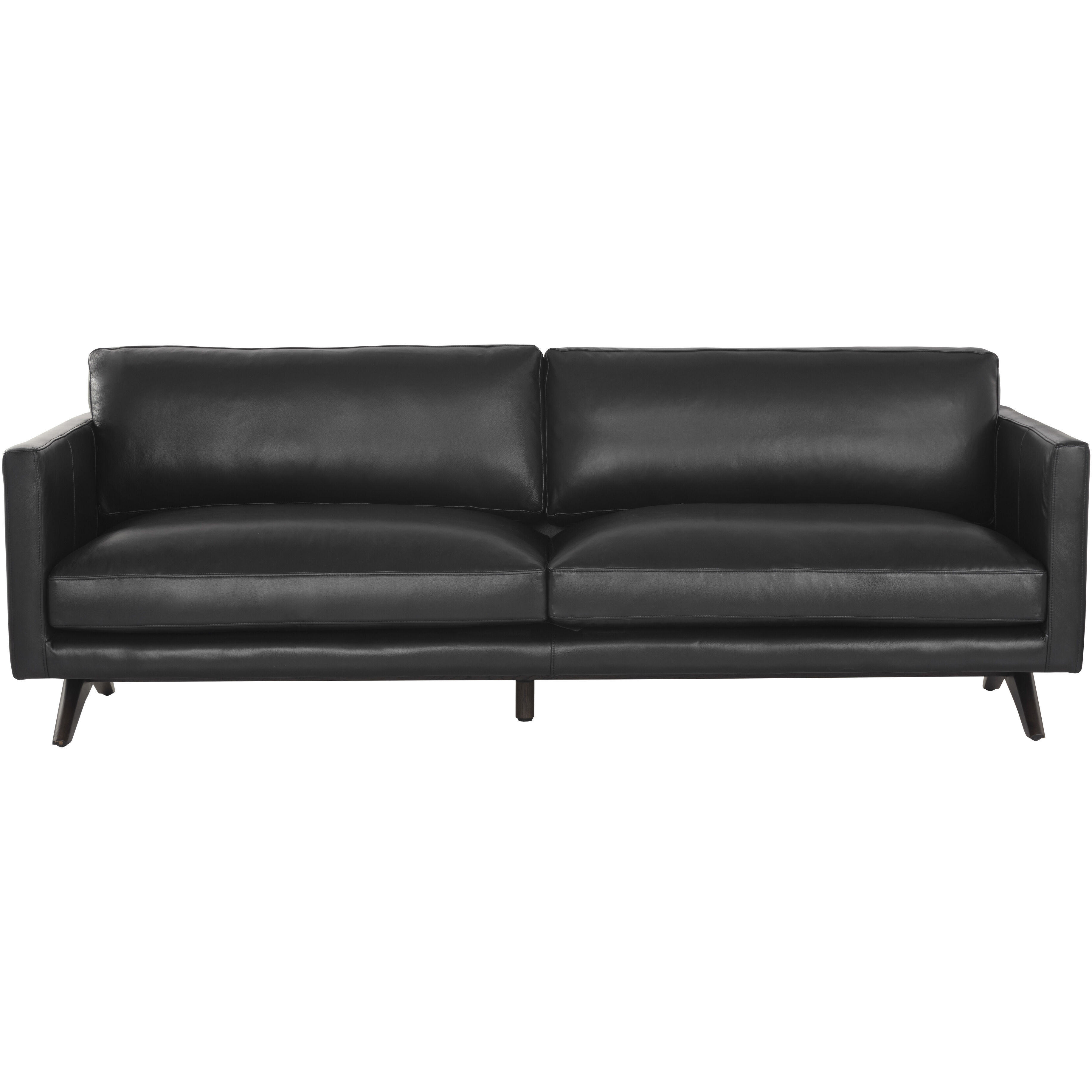 Rogers Cortina Black Leather Sofa